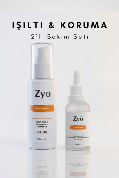 Zyo Işıltını Koru Güneş Kremi Ve C Vitamini 2li Set