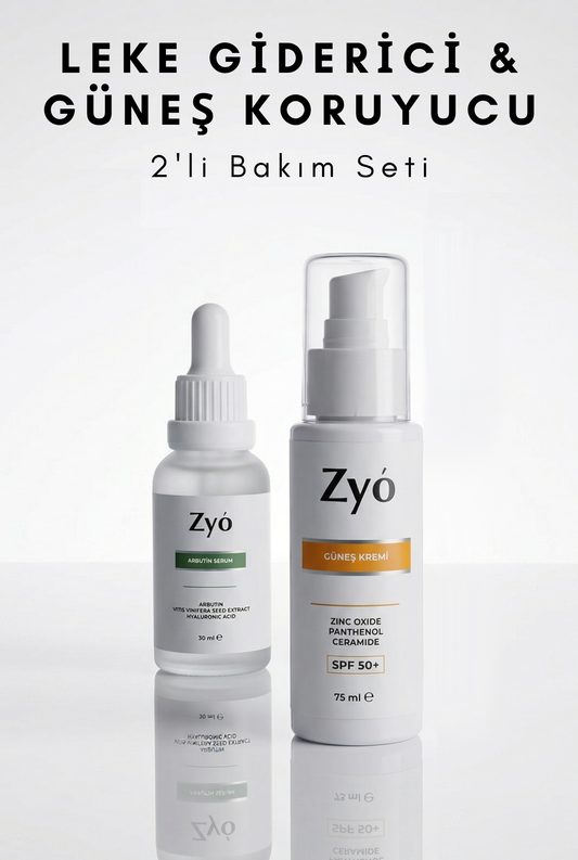 Zyo Cilt Tonu Eşitleyici Arbutin Serum + Güneş Kremi Seti | Leke Karşıtı Bakım