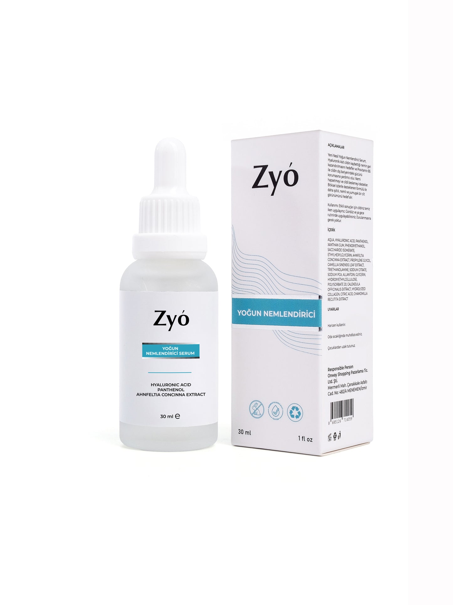 Intensiv feuchtigkeitsspendendes Serum für alle Hauttypen 30 ml (Hyaluronsäure 2% B5) 