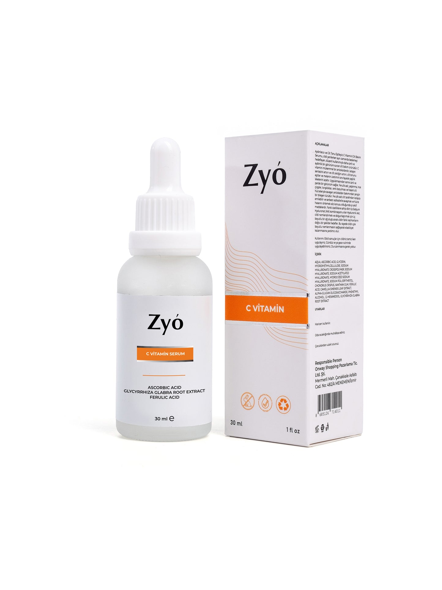 Aufhellendes und hauttonverfeinerndes Vitamin-C-Serum für den Abend, 30 ml