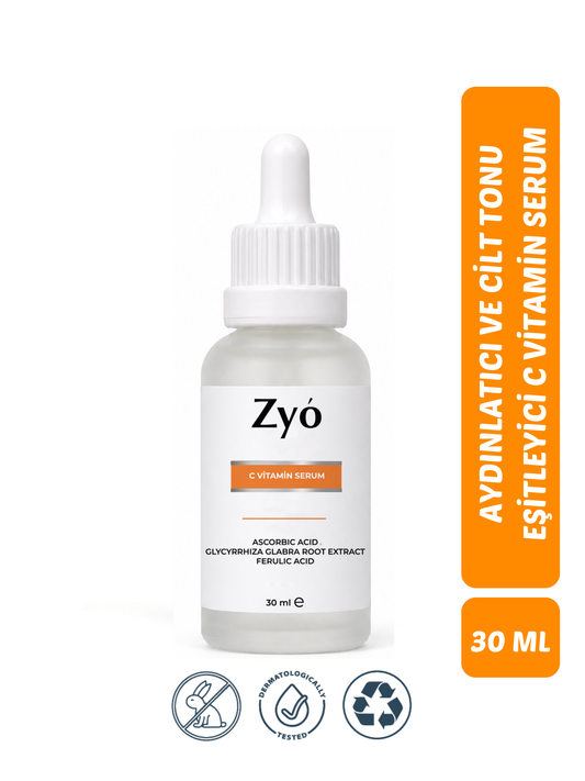 Aydınlatıcı ve Cilt Tonu Eşitleyici Vitamin C Serum 30 ml